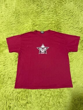 Vintage Y2K Jinx Graphic T-shirt Size XL Red Grunge Skater